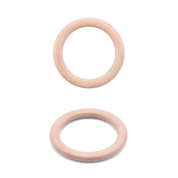 Кольца для бюстгальтера металл ⌀8.0 мм, 20 шт, C344 пудровый, ГВ800
