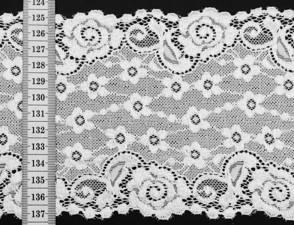 Лента кружевная эластичная, 100% полиэстер [261570-1], 10 метров, 261570-1