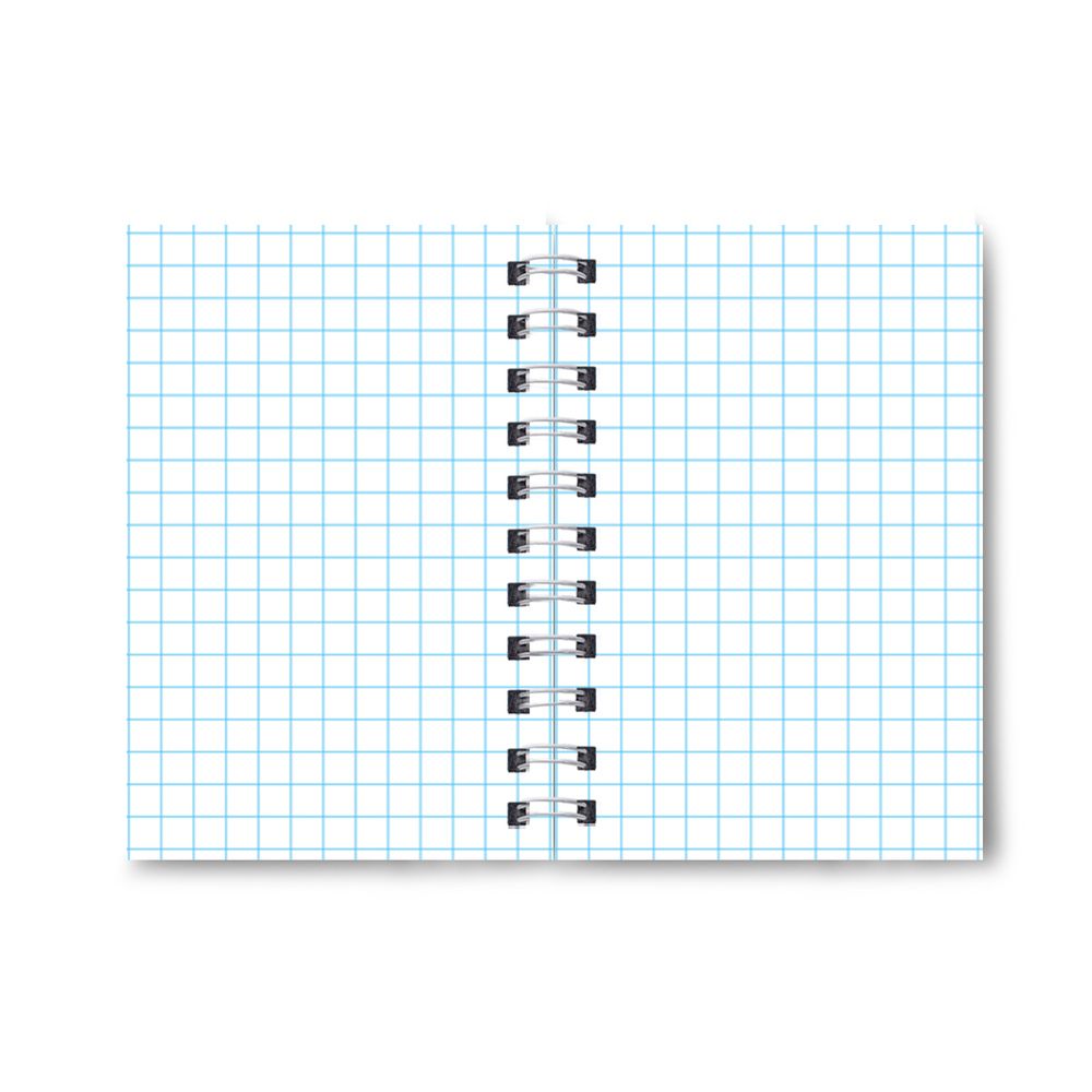 Записная книжка на гребне A6 80 л., 4 шт, клетка, Морской закат 01188, Светоч ЗК112