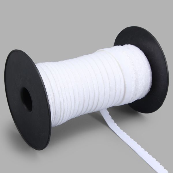 Резинка бельевая (отделочная) становая 12.0 мм / 50 метров, белый, (МЛ175.012/1)