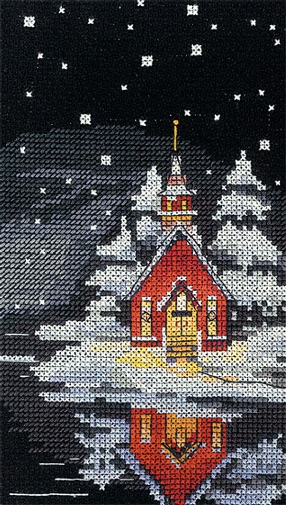 Набор для вышивания нитками Сделай своими руками, Отражение. Тишина 9х16см