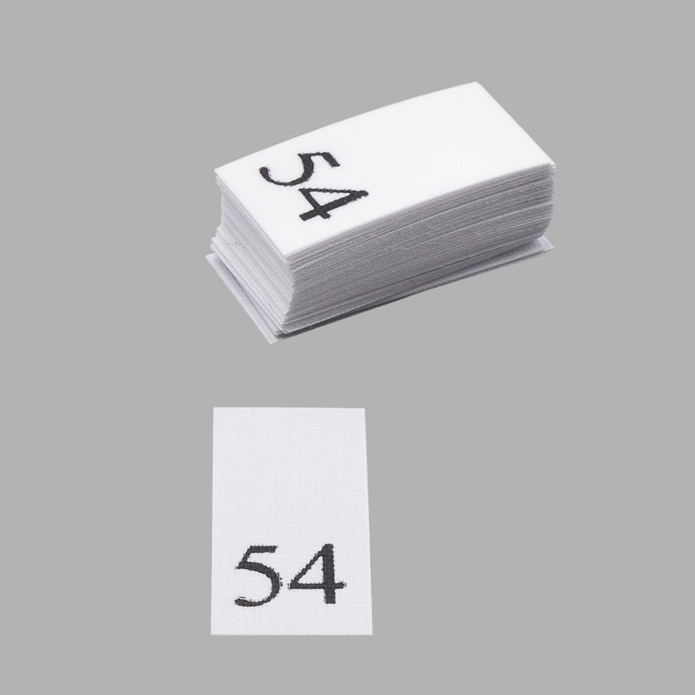 Этикетка-размерник, белый, 10х20 мм, 100 шт, 54