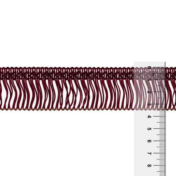 Бахрома отделочная 35.0 мм / 16 метров, 274 бордовый, Gamma А-08