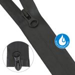 Молния спираль (витая) Arta Т5 (5 мм) 2 зам., разъем., 90 см, водонепрониц., цв. С580-черный, 1 шт