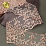 Кружево на сетке арт.TR.2108 85мм цв.розовый уп.13,5м, Kruzhevo