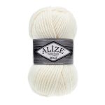 Пряжа Alize (Ализе) Superlana Maxi / уп.5 мот. по 100 г, 100м, 062 молочный A