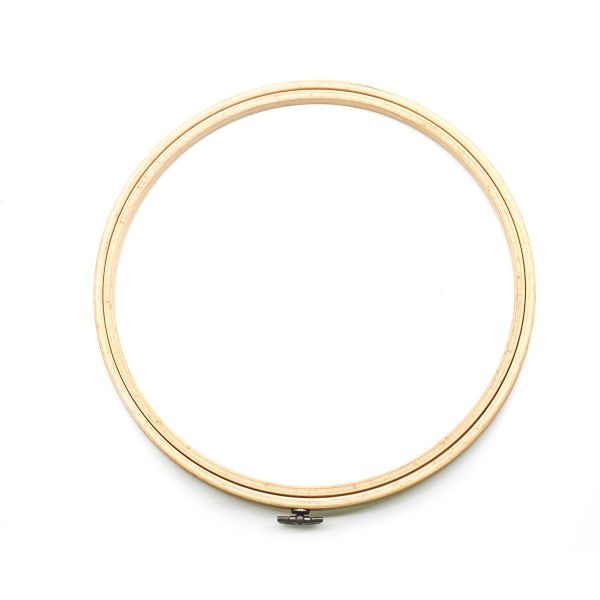 Пяльца-рамка круглые деревянные 22см, Nurge Hobby