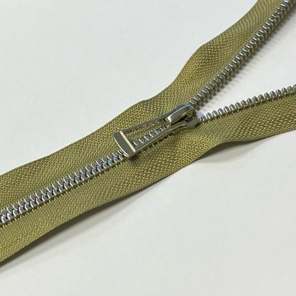Молния трактор Т5 (5 мм) 1 зам., н/раз., 18 см, никель D885 светлая олива, 1 шт