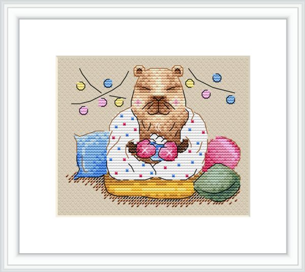 Набор для вышивания нитками МП Студия (Жар-птица), Тёплый вечер, 10х12 см