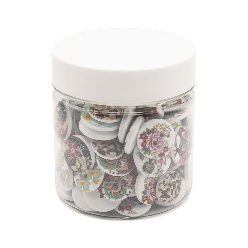 Украшения декоративные пуговицы деревянные Цветочки-лепесточки №9, 15-18 мм, 100 шт