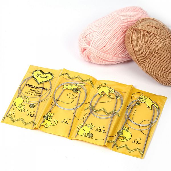 Набор круговых спиц Maxwell Gold 4 шт длина 100см 1.5-2-2.5-3мм