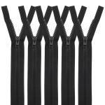 Молния трактор Arta Т6 (6 мм) 1 зам., разъем., 70 см, цв. 077 черный, уп.5 шт