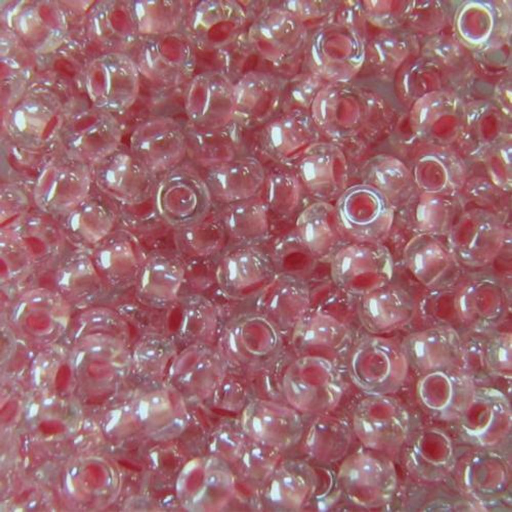 Бисер Preciosa прозрачный с цв. центром 10/0 (2.3 мм), круг.отв., 50 г, (38196)