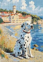 Пазл 1000 элементов, PZL-1000/84 Далматинец на море, Фрея