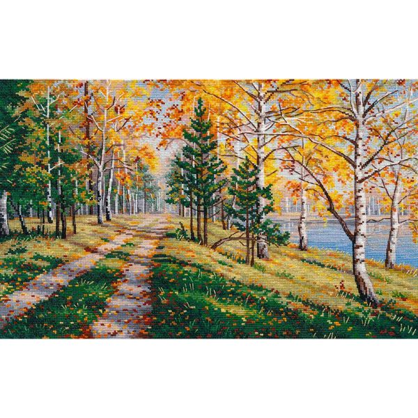 Набор для вышивания нитками Овен, Осенняя пора 40х25см