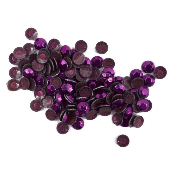 Стразы термоклеевые, 3 мм, ss12, 150 шт/упак (105 сиреневый)