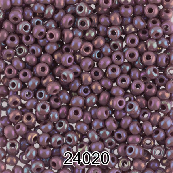 Бисер Preciosa 10/0 (2.3 мм), 500 г, 24020 (Ф275) сиреневый
