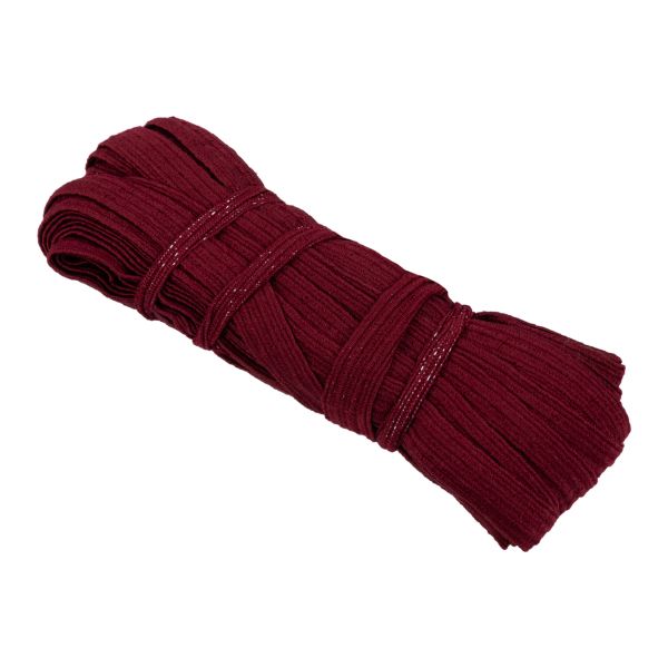 Резинка бельевая (стандартная) 10.0 мм, / 15х10 м плетеная, бордовый/ bordo, Gamma С 3337