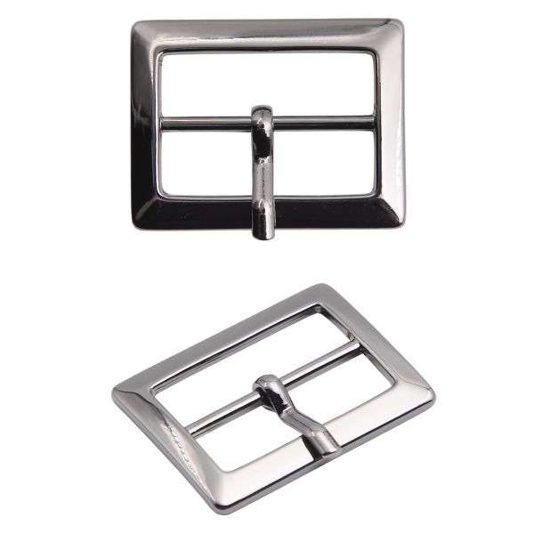 Пряжка ременная металл 20 мм, прямоугольная, олово (чер.никель), 2 шт, MB-155