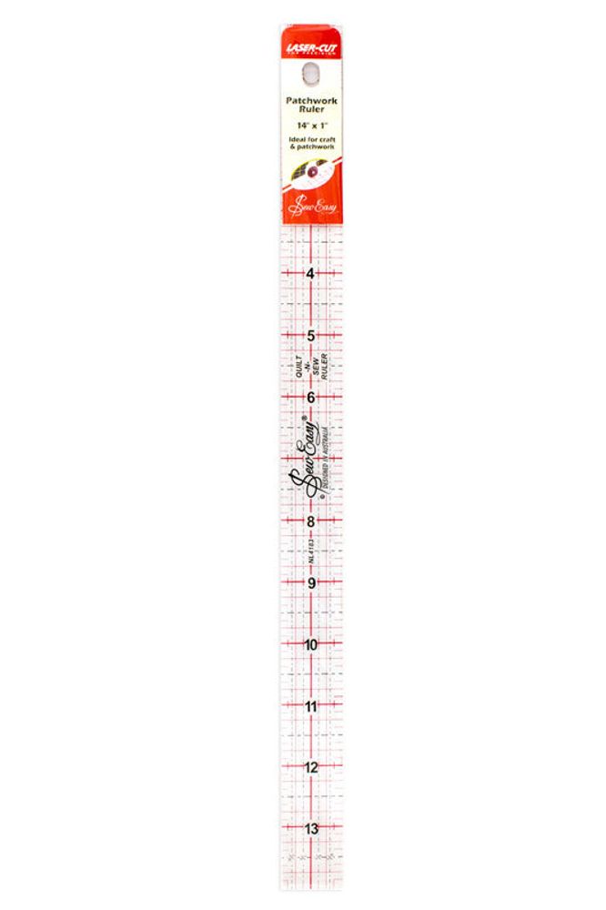 Линейка для пэчворка с градацией в дюймах, 14 x(1), Hemline