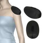 Плечевые накладки (подплечники) реглан на липучке 125х175х25 мм, РК25 черный, 50 пар