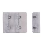 Застежки для бюстгальтера текстильные 2х2, 38 мм, 279 серый лед, 2494, 25 шт, Arta