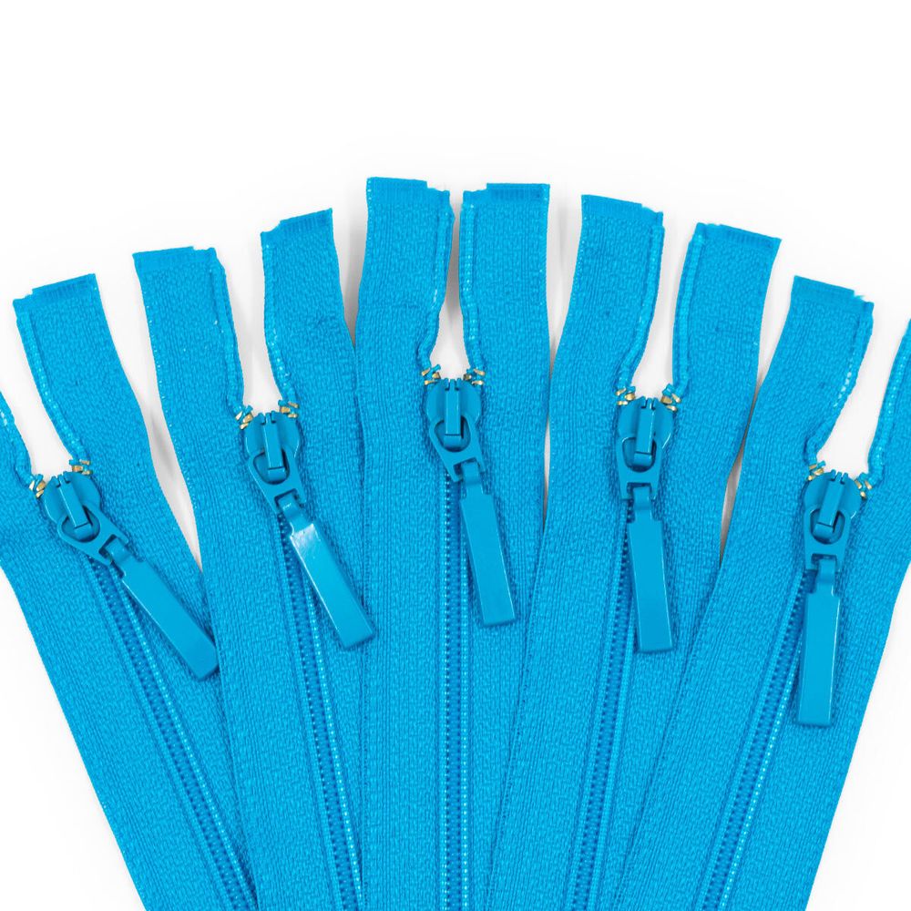 Молния спираль (витая) Arta Т5 (5 мм) 1 зам., разъем., 60 см, цв. 549 бирюза, уп.5 шт