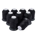 Нитки капроновые 5,5К, 110м, 115 черный, 9 катушек