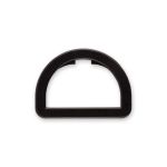 Полукольцо пластик 25 мм, 100 шт, черный, Gamma DRD002