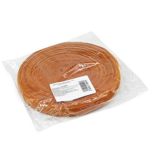 Лента бархатная (тесьма) 20.0 мм / 10±0.5 метров, рис. 8319, 4 оранжевый, С3513Г17