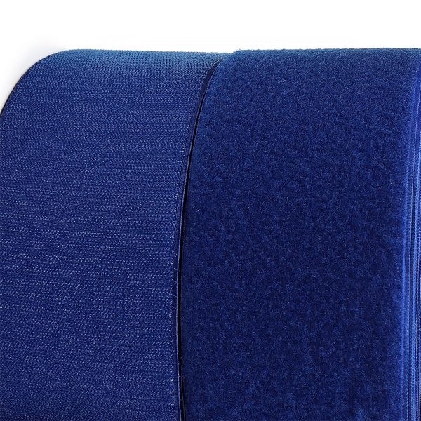 Лента контактная липучка (велкро) пришивная уп. 100 мм / 25 метров, F340 васильковый, ПАРА (крючок+петля), качество 