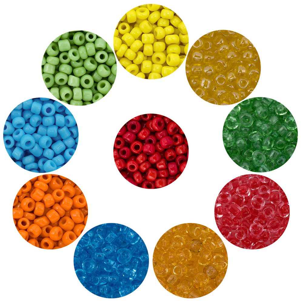 Набор бисера 11/0 ассорти №24 в тубе, 10 цветов, Astra&amp;Craft