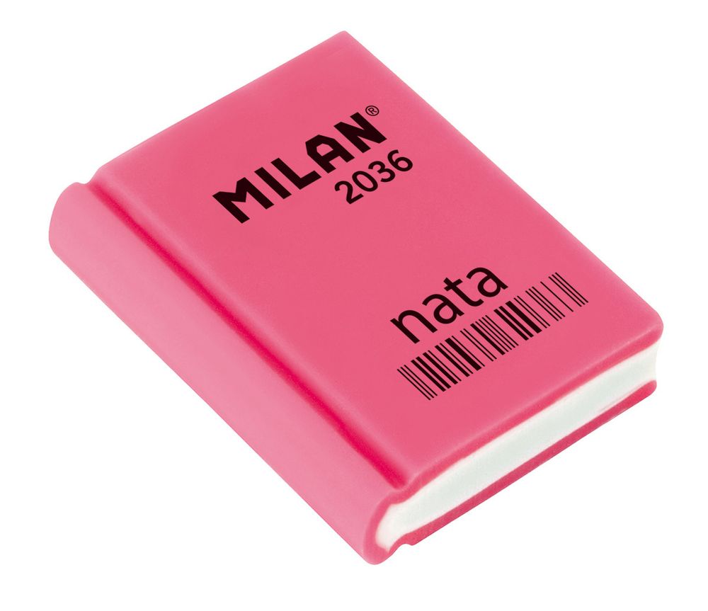 Ластик nata 2036 в форме книжки 3.9х2.9х0.9 см, 36 шт, CPM2036 ассорти, Milan
