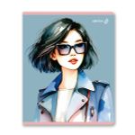 Тетрадь ученическая общая, A5 40 л. на скобе 65 г/м², белизна 100% 10 шт клетка, 01472 Девичьи секреты, Светоч Т194