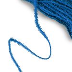 Тесьма отделочная сороконожка 5.0 мм, / 25±0.5 метров, метанит, синий/d.blue, Blitz