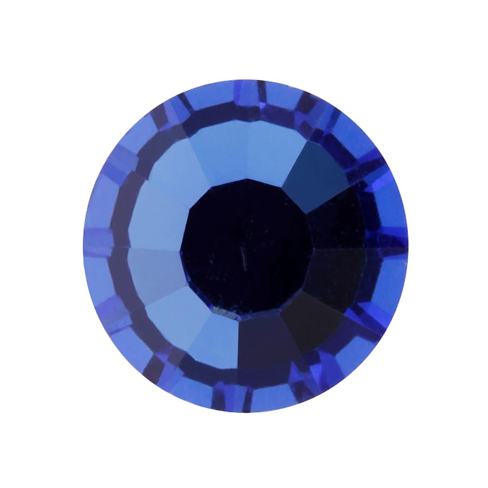 Стразы клеевые стекло 2.7 мм, 144 шт, SS10 синий (sapphire 30050), Preciosa 438-11-612 i