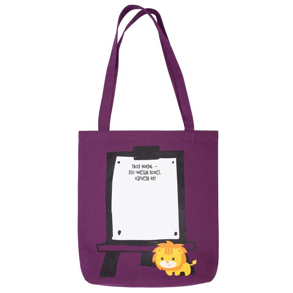 Сумка-шоппер, хлопок 38х35х5 см, design LSH-01, Лео LSH-01