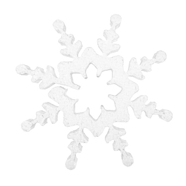 Заготовка из пенопласта Снежинка Зимнее шоу ⌀15 см, 2 см, 1 шт, Love2art DPZ-S