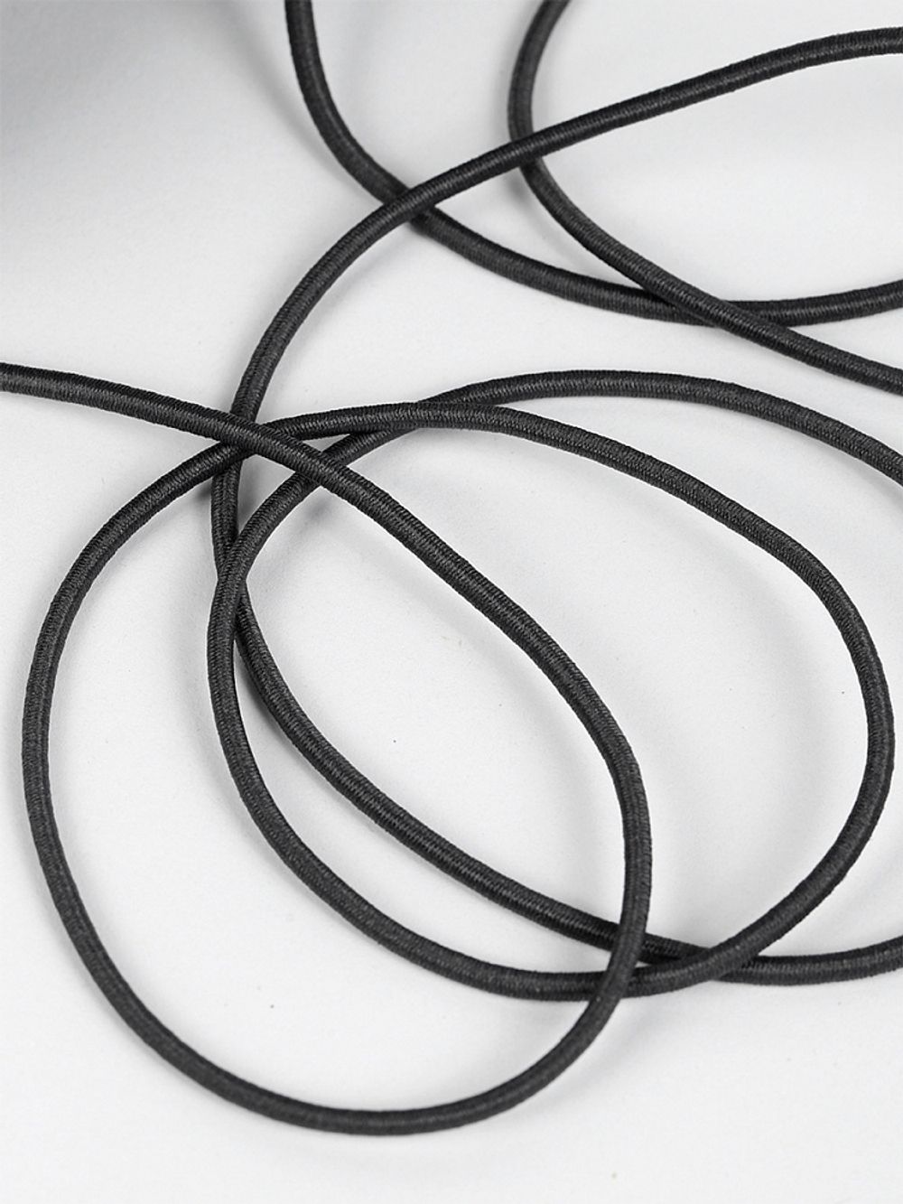 Резинка шляпная (шнур эластичный) ⌀2.5 мм / 100 метров, F312 тёмно-серый