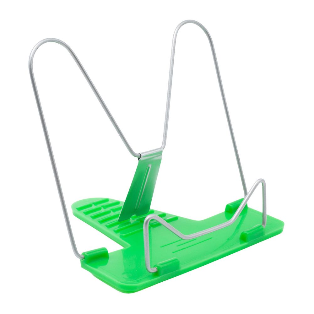 Подставка для книг Универсал с металл. лепестком, цв. в ассорт. (зеленый), П-03