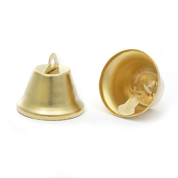 Миниатюра кукольная: Колокольчики 30 мм 73002, цв. золото, уп. 30 шт