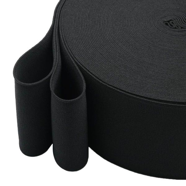 Резинка башмачная широкая 100.0 мм / 25 метров, черный