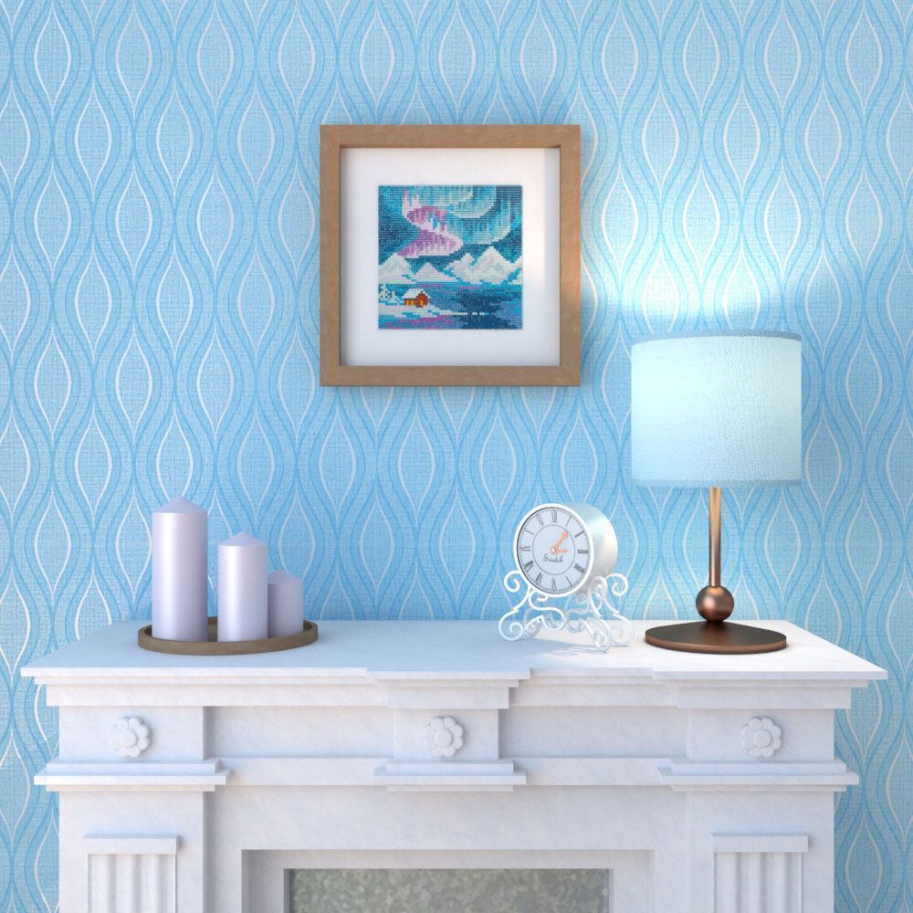 Алмазная (кристальная) мозаика Фрея, Полярная ночь, 14х14 см