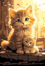 Картина по номерам Фрея PNB/PS-311, Солнечные котики, 30х20 см