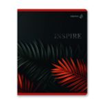 Тетрадь ученическая общая, софт-тач ламинация + выборочный лак, A5+ 96 л. на скобе 65 г/м², белизна 100 %, 5 шт, клетка, 01004 Тень полуночного сада, Светоч 96Т17