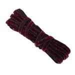 Лента бархатная (тесьма) 10.0±2 мм / 10±0.5 метров, с метанитом, рис 9252 малиновый/черный, Blitz С3722Г17