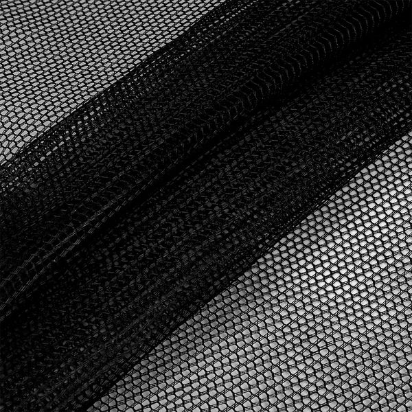 Сетка для бейсболок жесткая 70 г/м², 150 см / 100 метров, TBY.102-1, цв.черный