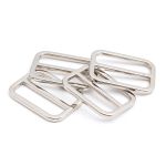 Рамка регулировочная металл литая 25 мм /30х23 мм, ⌀2.5 мм/, никель, 4 шт