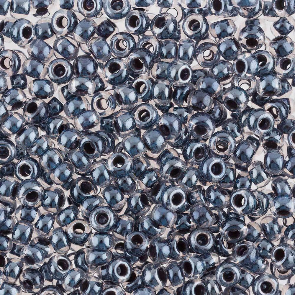 Бисер Preciosa прозрачный с цв. центром 10/0 (38149), круг.отв., 500гр