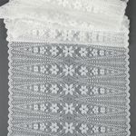 Кружево бельевое эластичное 220 мм / 18 м, 1909, цв.004 белый, Kruzhevo